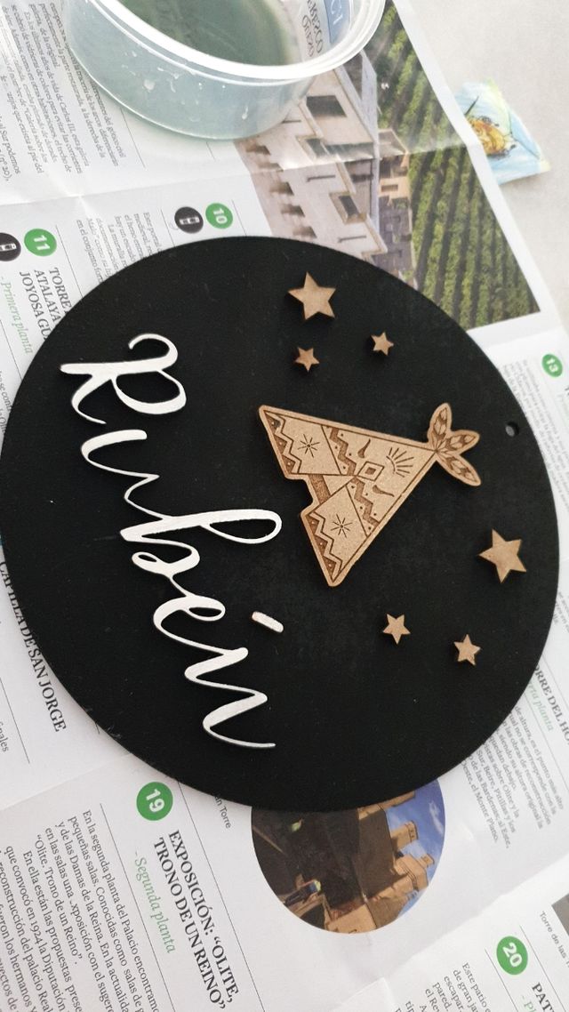 Tu nombre personalizado en madera para regalo