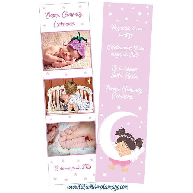 Recuerdos de bautizo de niña