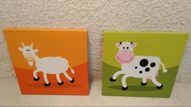 Dos cuadros infantiles