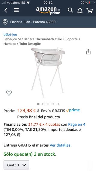Soporte Bebe-jou Set Ba/ñera Thermobath Ollie Hamaca Tubo Desag/üe