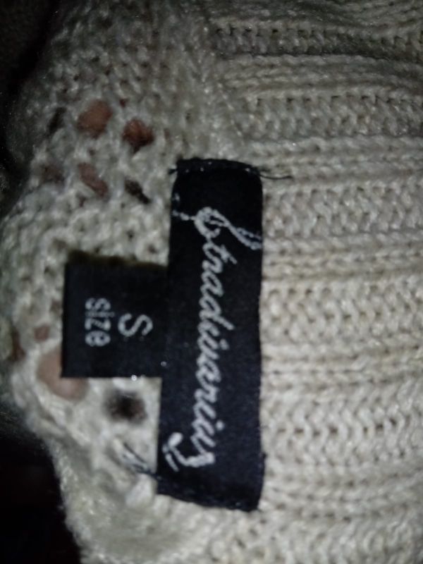 Vestido de lana beige