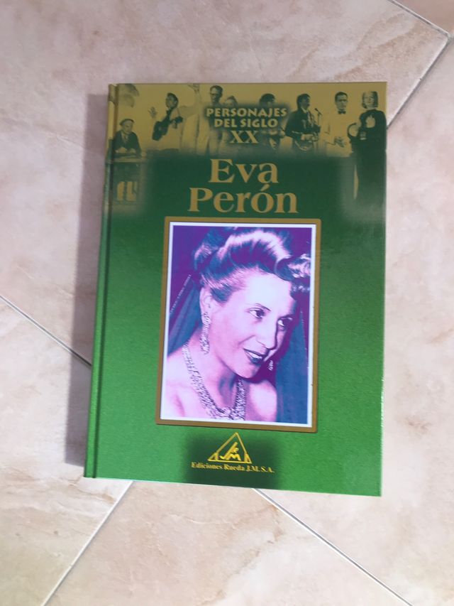 Lote 3 libros Greta Garbo, Eva Perón y Gary Cooper