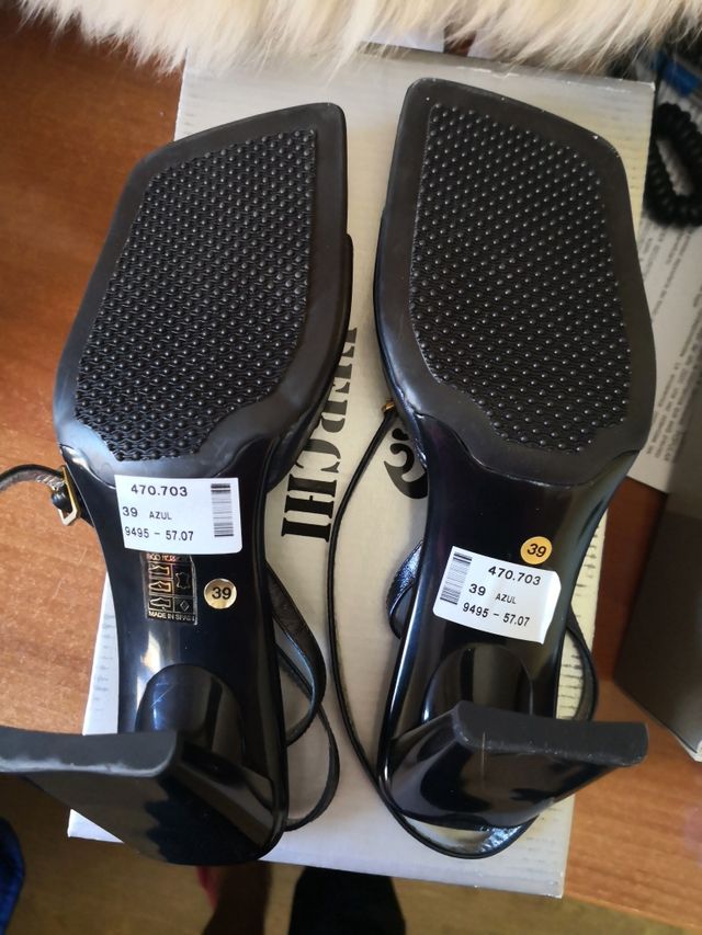 zapato de tacon marino, talla 39,nuevo  a estrenar