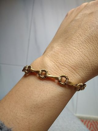 Pulsera de oro antigua en WALLAPOP Pulseras De Acero Y Oro Antigüedades, Usado en Mercado