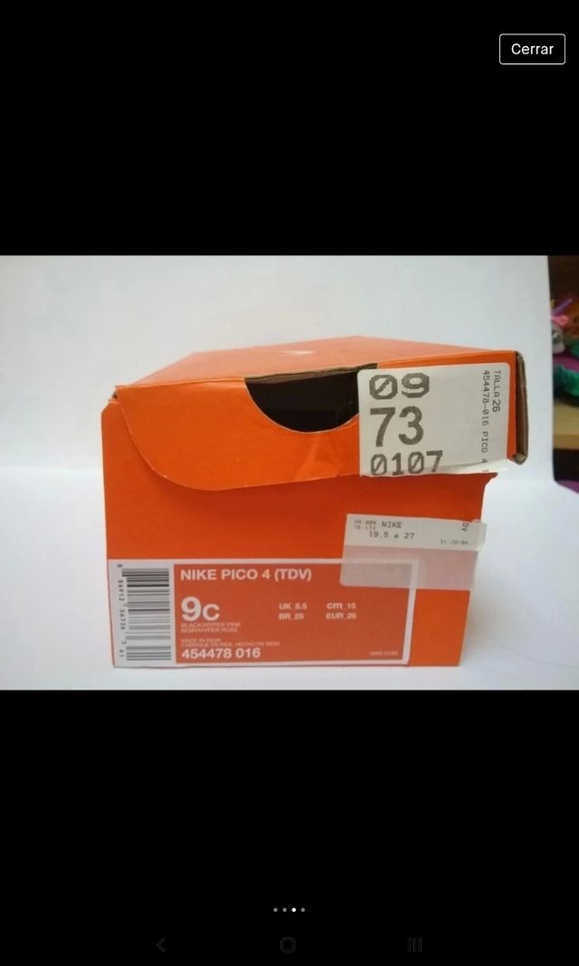 Zapatillas nike número 26