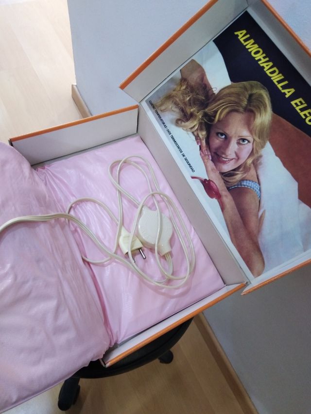 almohadilla eléctrica vintage