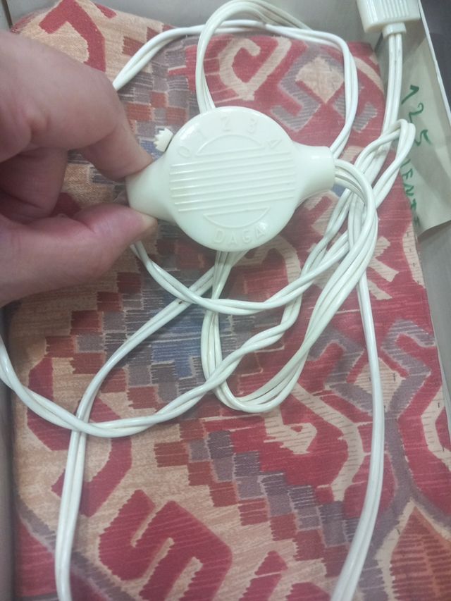 almohadilla eléctrica vintage