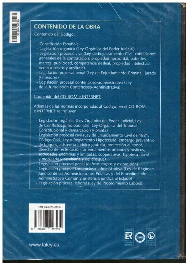 Código de leyes procesales