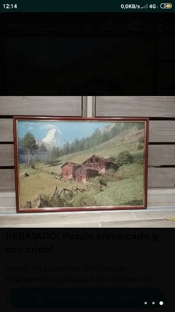 OPORTUNIDAD. Puzzle enmarcado de 1500 piezas