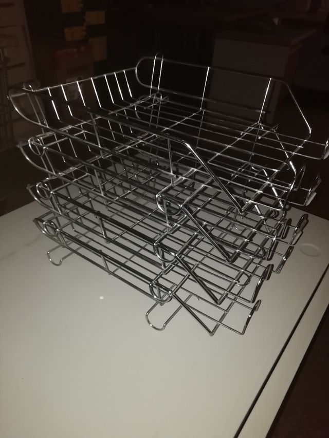 Archivador apilable acero inox. de segunda mano por 5 € en Barcelona en