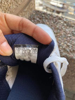 tenis fila segunda mano