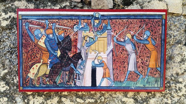 Quadro d'assedio medievale