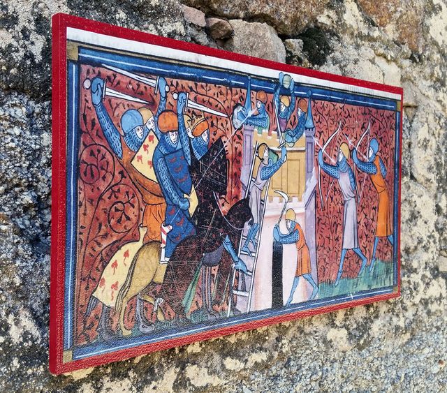 Quadro d'assedio medievale