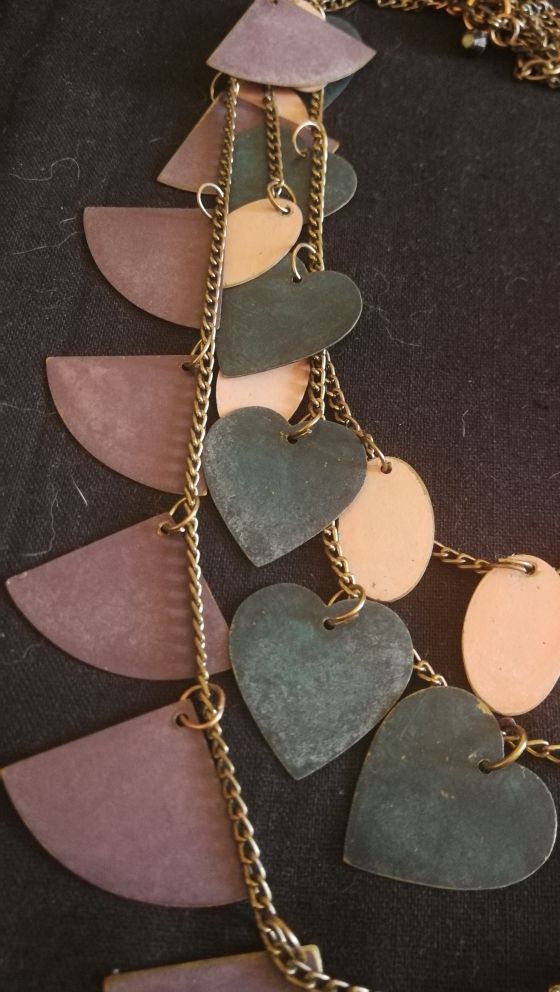 Collar colgantes colores