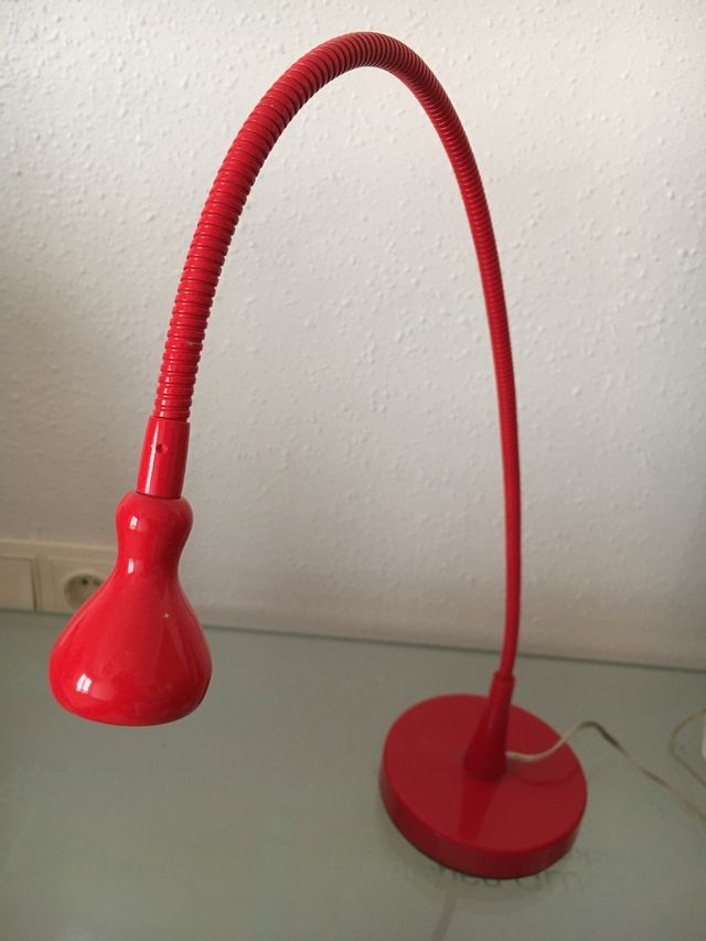 Lámpara de escritorio led roja 