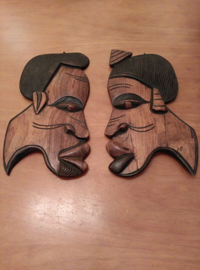 Cuadros caras africanas