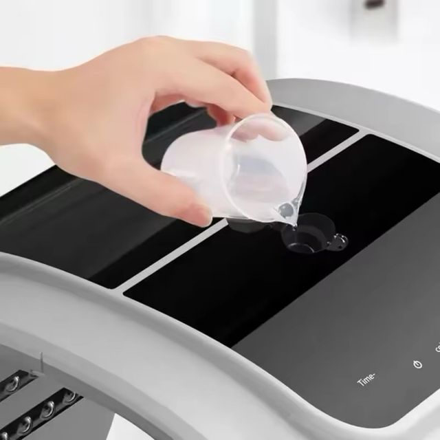 Pantalla led fototerapia con vapor