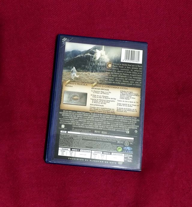 DVD El señor de los anillos - El retorno del Rey