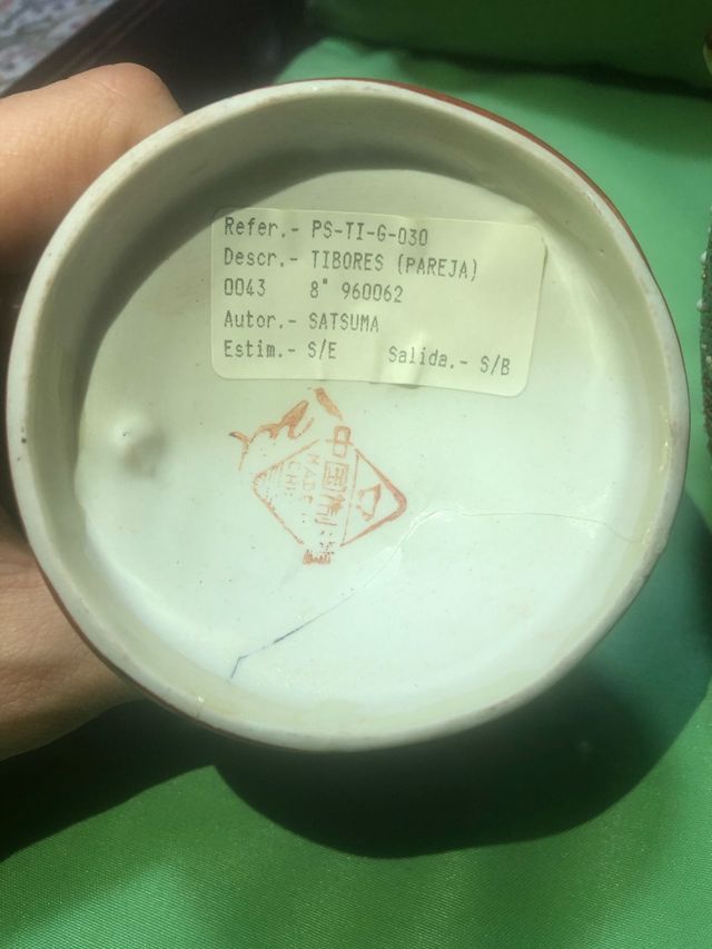 Tibor porcelana de China