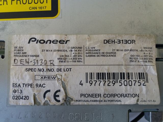 Auto radio cd Pioneer