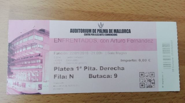 Entrada Teatro ARTURO FERNNADEZ obra ENFRENTADOS