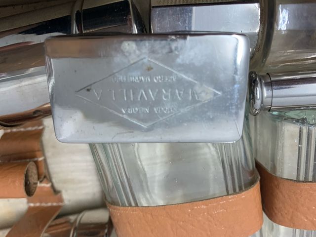 Neceser afeitado antiguo completo