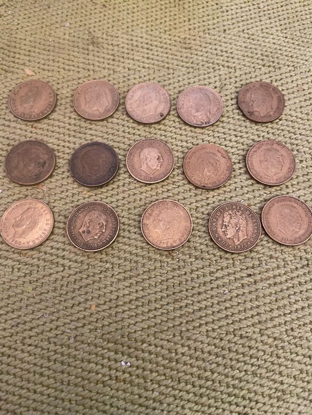 Lote monedas 1 ptas "RUBIAS "