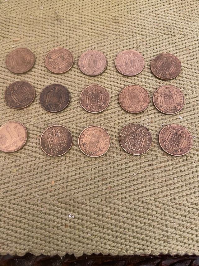 Lote monedas 1 ptas "RUBIAS "