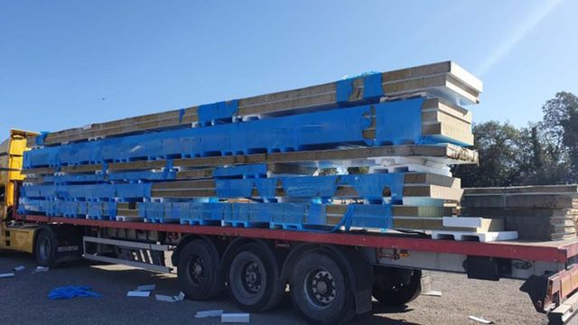 Venta de panel sándwich de lana de roca