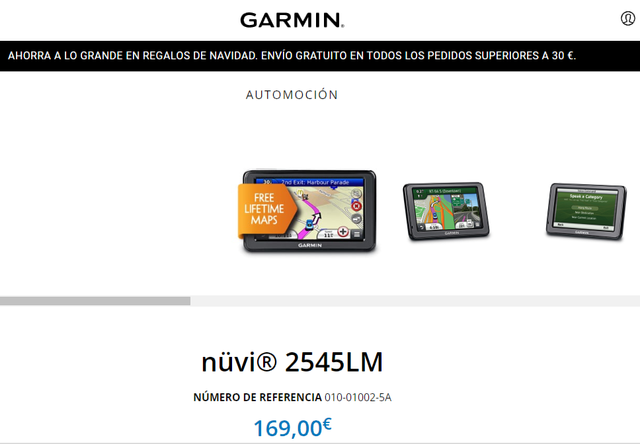 Navegador GPS Garmin Nuvi 250 y Nuvi 2545LM