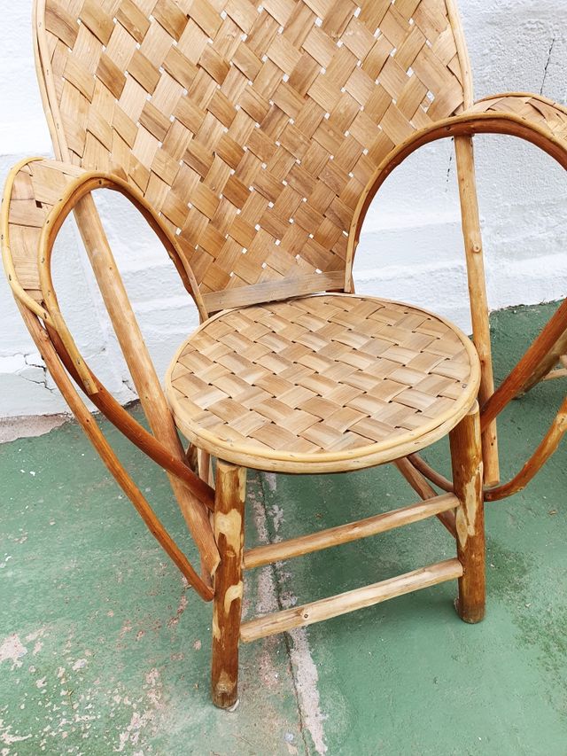 Sillas artesanales vintage de segunda mano por 320 € en Madrid en WALLAPOP