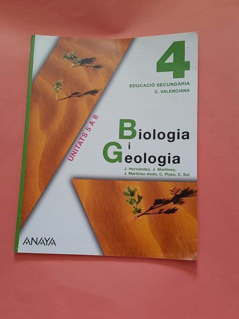 Libro De Biología I Geología 4 Eso Anaya De Segunda Mano Por 5 En Valencia En Wallapop