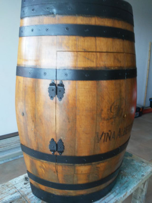 weeco Barril de Bar con Puerta, Hechas a Mano. Barril Bar Madera, Barril Estantería 81 cm weeco Barril de Bar con Puerta, Hechas a Mano. Barril Bar Madera, Barril Estantería 81 cm