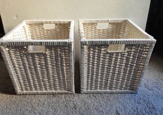 Cesta mimbre Ikea de segunda mano en WALLAPOP