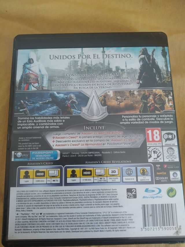 Assasins creed revelations PS3 edicion especial