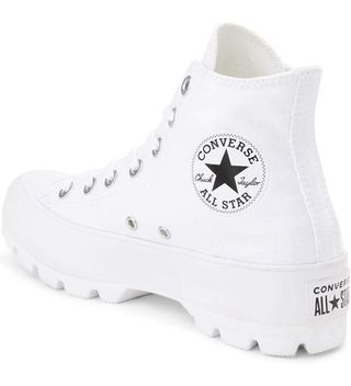 converse altas blancas plataforma