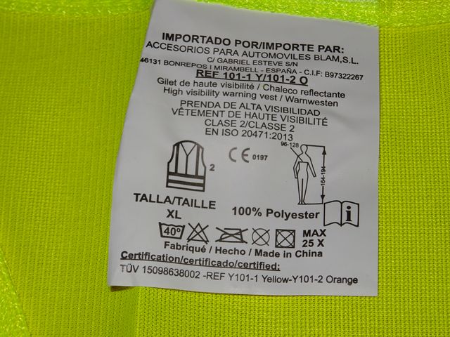 8 chalecos emergencia