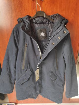 Abrigo Parka Azul Marino - JVZ (Nuevo) de segunda mano por 20 EUR en La  Ramira en WALLAPOP