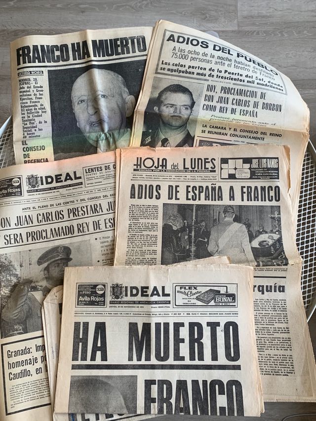 Prensa muerte de Franco
