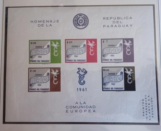 SELLOS DE EUROPA  PARAGUAY 1.961