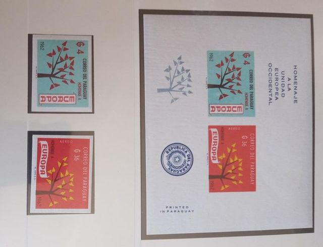 SELLOS DE EUROPA  PARAGUAY 1.961