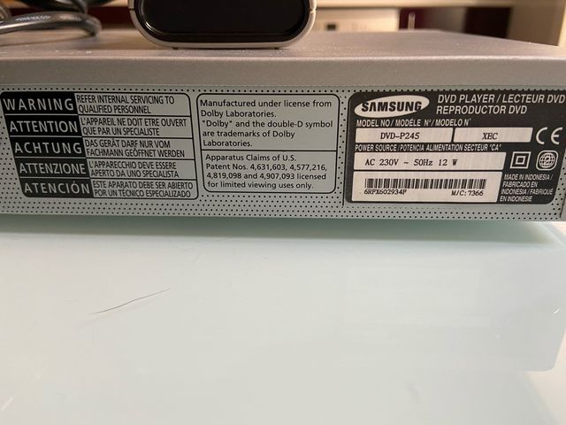 Reproductor dvd samsumg