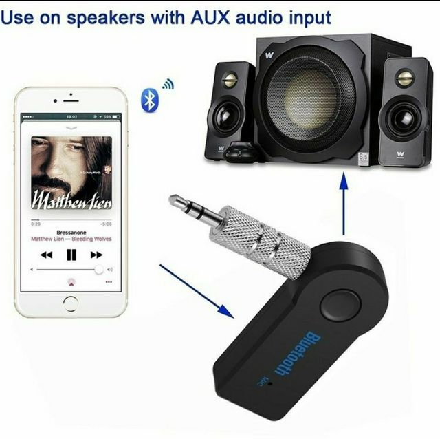 Receptor de audio bluetooth auxiliar universal