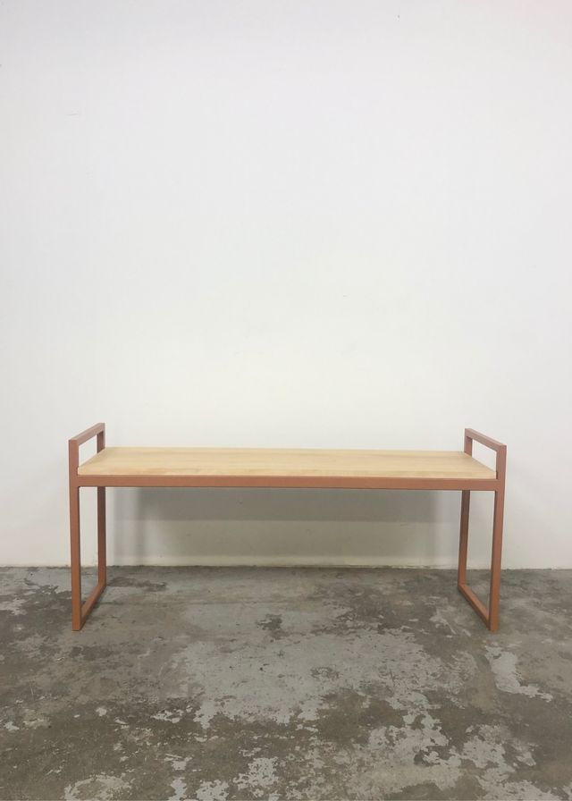 Banco hierro y madera de segunda mano por 220 € en Madrid en WALLAPOP