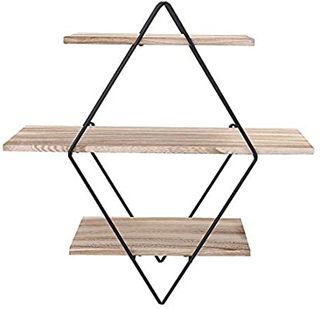 UMI Juego de 3 Essentials Juego de Estantes de Pared y Marcos de Fotos de 10 x 15 cm Negro