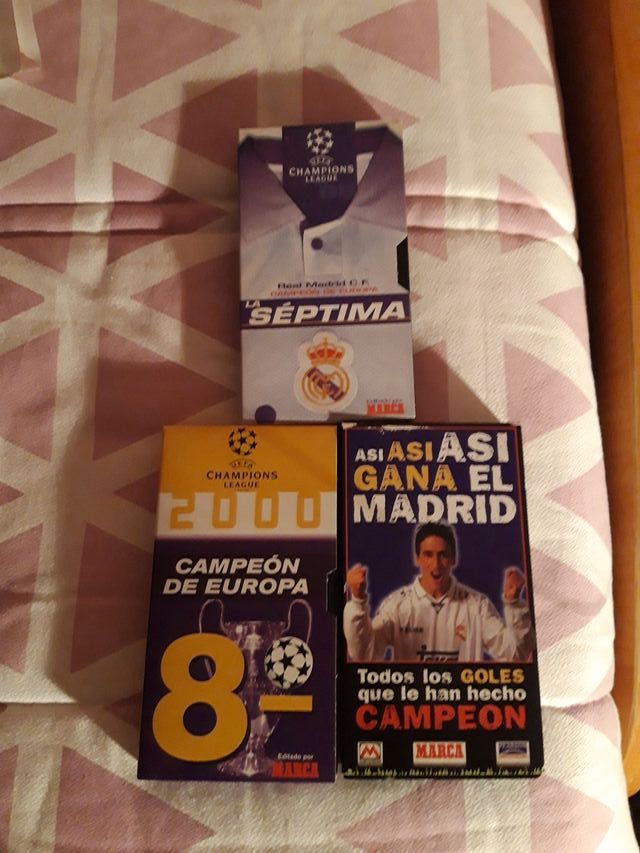 Vídeos VHS Real Madrid