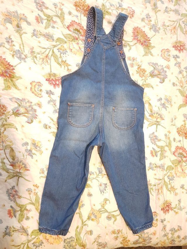 vaquero peto, niña, talla 92