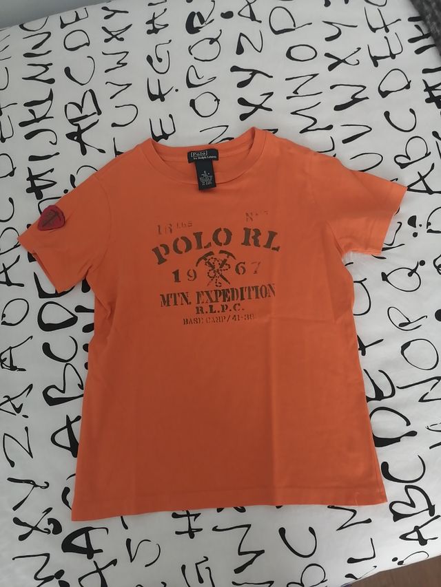 camiseta Ralph Lauren naranja