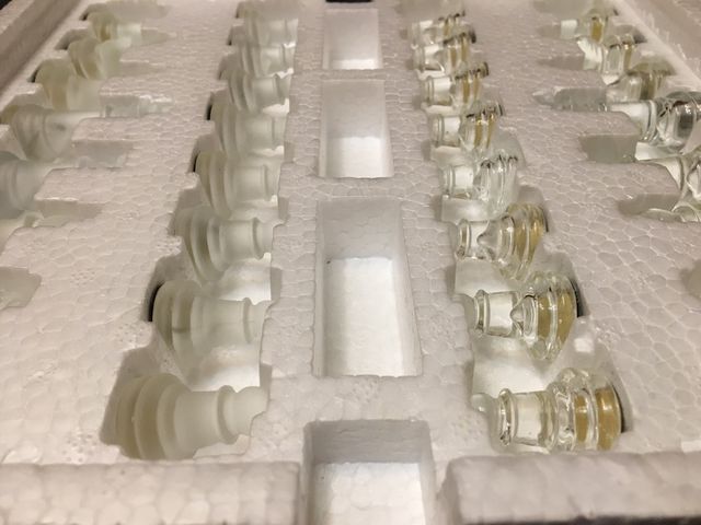 Ajedrez de cristal (25x25cm)