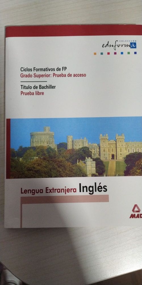Libro Prueba Acceso A Grado Superior De Segunda Mano Por